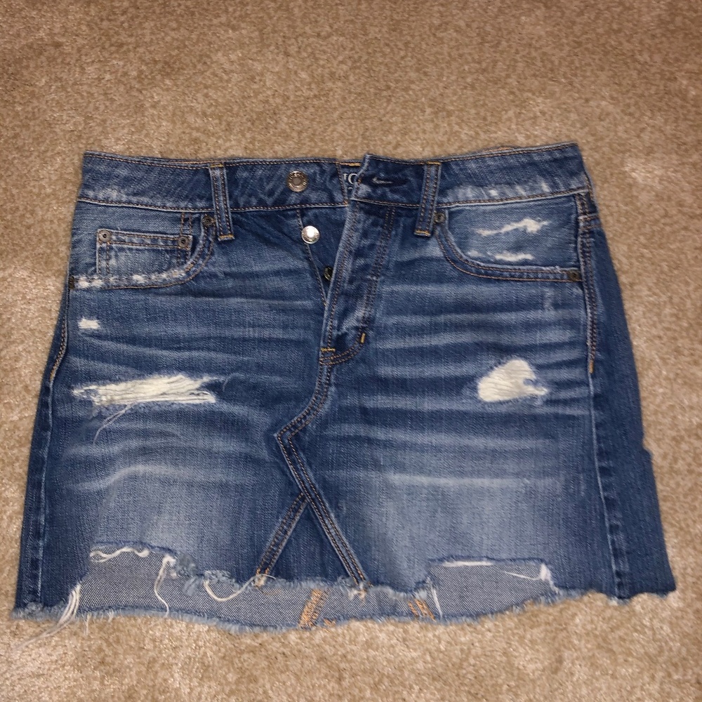 mini jean skirt